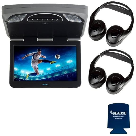 Audiovox Overhead Mobile Video MTGBAVX13 13.3" High Def System with DVD and HDMI with 2 pair of headphones