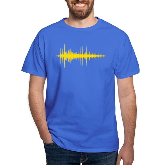 CafePress - Audiowave Original GLD T Shirt - Men's Classic Graphic Cotton T-Shirt