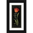 thumbnail image 1 of Audit, Lisa 10x18 Black Ornate Wood Framed with Double Matting Museum Art Print Titled - Tulipa Botanica II, 1 of 4