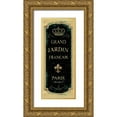 thumbnail image 1 of Audit, Lisa 10x18 Gold Ornate Wood Framed with Double Matting Museum Art Print Titled - Garden View VIII - Grand Jardin, 1 of 4