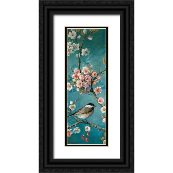 Audit, Lisa 11x24 Black Ornate Wood Framed with Double Matting Museum Art Print Titled - Blossom III