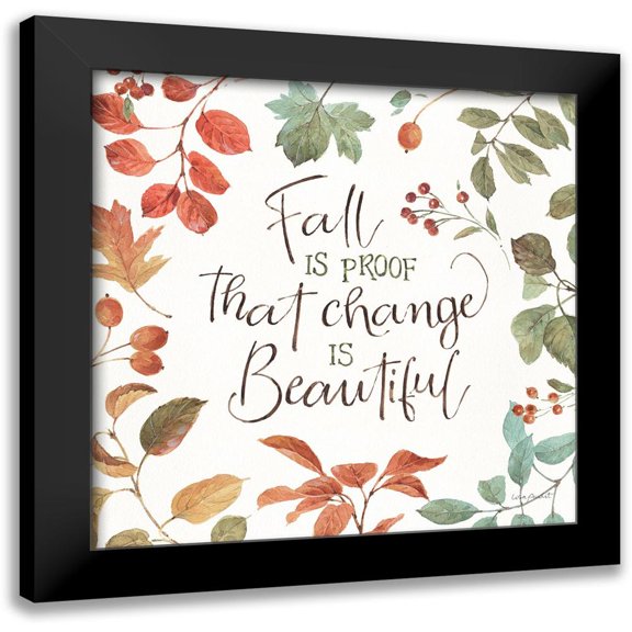 Audit, Lisa 12x12 Black Modern Framed Museum Art Print Titled - Autumn in Nature 07 on White