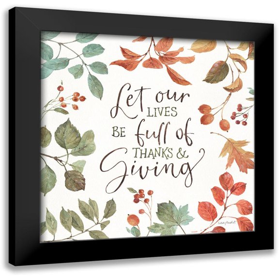 Audit, Lisa 12x12 Black Modern Framed Museum Art Print Titled - Autumn in Nature 09 on White