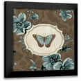 thumbnail image 1 of Audit, Lisa 12x12 Black Modern Framed Museum Art Print Titled - Butterfly Bliss III, 1 of 5