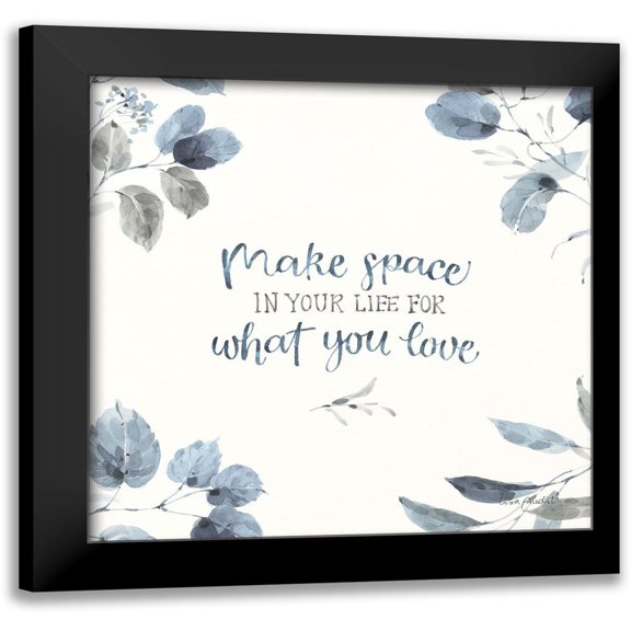 Audit, Lisa 12x12 Black Modern Framed Museum Art Print Titled - Dancing Leaves XII