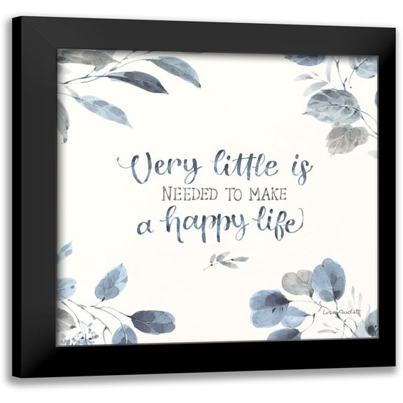 Audit, Lisa 12x12 Black Modern Framed Museum Art Print Titled - Dancing Leaves XIV