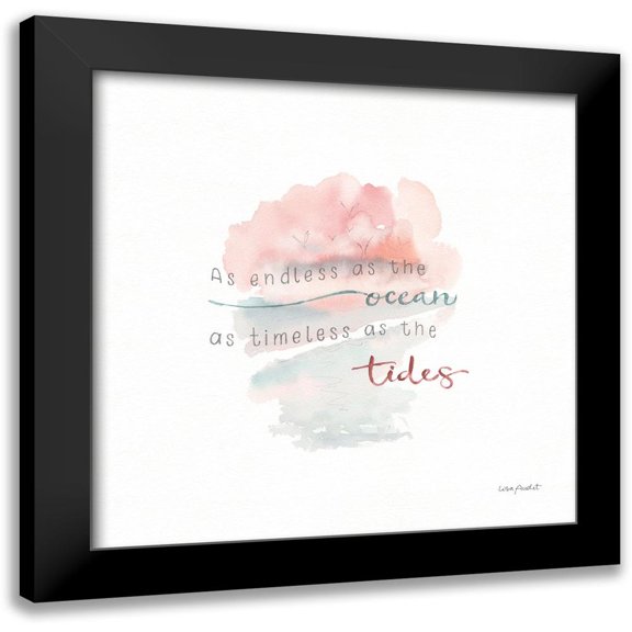 Audit, Lisa 12x12 Black Modern Framed Museum Art Print Titled - Endless as the Ocean