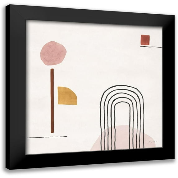 Audit, Lisa 12x12 Black Modern Framed Museum Art Print Titled - Sierra Abstract 05