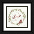 thumbnail image 1 of Audit, Lisa 12x12 Black Ornate Wood Framed with Double Matting Museum Art Print Titled - A Christmas Weekend VII Love, 1 of 4