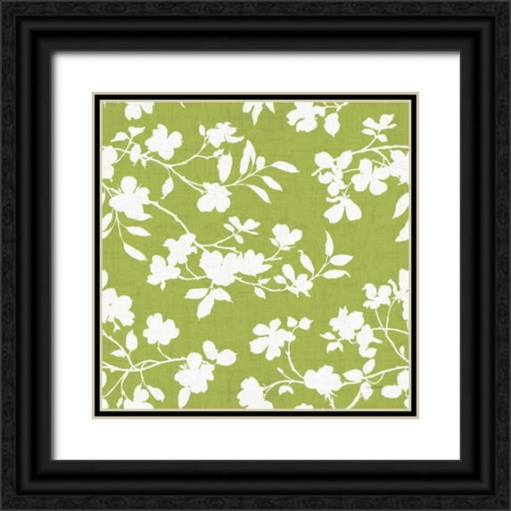 Audit, Lisa 12x12 Black Ornate Wood Framed with Double Matting Museum Art Print Titled - Dogwood Garden Step 05C