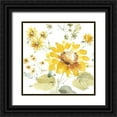 thumbnail image 1 of Audit, Lisa 12x12 Black Ornate Wood Framed with Double Matting Museum Art Print Titled - Sunflowers Forever 05, 1 of 4