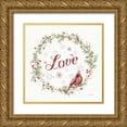 thumbnail image 1 of Audit, Lisa 12x12 Gold Ornate Wood Framed with Double Matting Museum Art Print Titled - A Christmas Weekend VII Love, 1 of 4