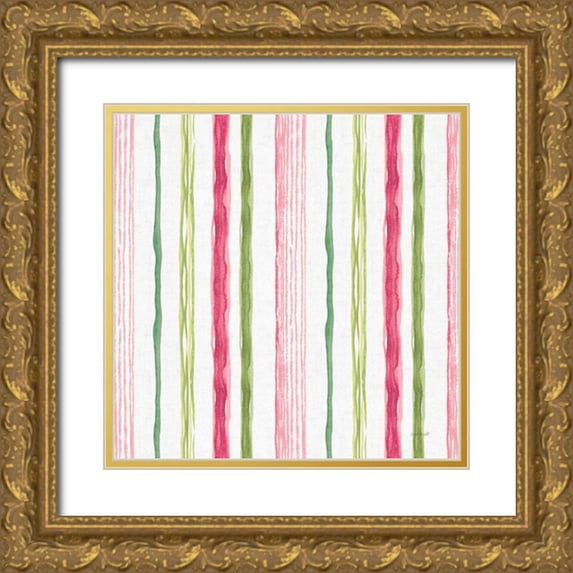Audit, Lisa 12x12 Gold Ornate Wood Framed with Double Matting Museum Art Print Titled - Dogwood Garden Step 08