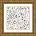 thumbnail image 1 of Audit, Lisa 12x12 Gold Ornate Wood Framed with Double Matting Museum Art Print Titled - Forest Friends Step 02B, 1 of 4