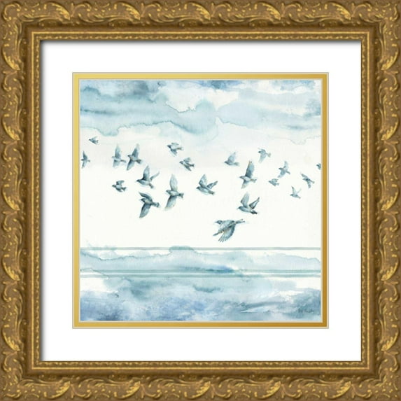 Audit, Lisa 12x12 Gold Ornate Wood Framed with Double Matting Museum Art Print Titled - Indigold XXII