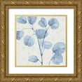 thumbnail image 1 of Audit, Lisa 12x12 Gold Ornate Wood Framed with Double Matting Museum Art Print Titled - Mixed Greens LII Blue, 1 of 4