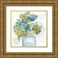 thumbnail image 1 of Audit, Lisa 12x12 Gold Ornate Wood Framed with Double Matting Museum Art Print Titled - My Greenhouse Bouquet III, 1 of 4