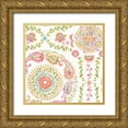thumbnail image 1 of Audit, Lisa 12x12 Gold Ornate Wood Framed with Double Matting Museum Art Print Titled - Rainbow Seeds Pattern V, 1 of 4