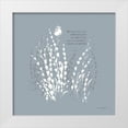 thumbnail image 1 of Audit, Lisa 12x12 White Modern Wood Framed Museum Art Print Titled - Au Naturel VIII on Blue, 1 of 4