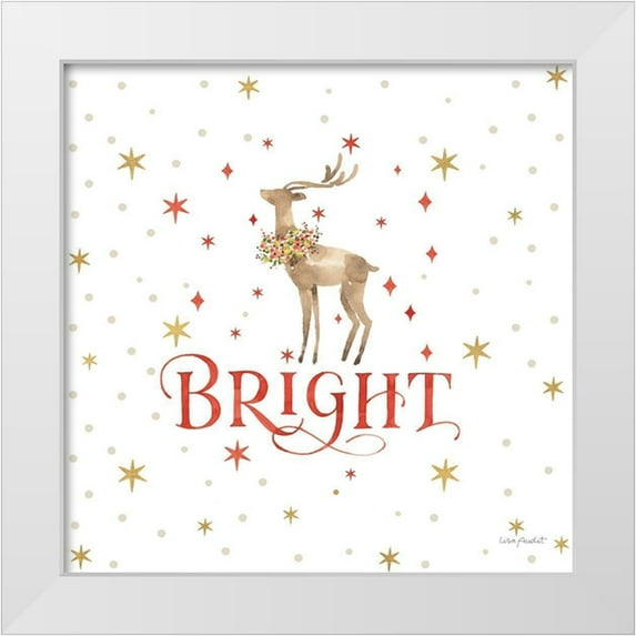 Audit, Lisa 12x12 White Modern Wood Framed Museum Art Print Titled - Merry And Bright 10