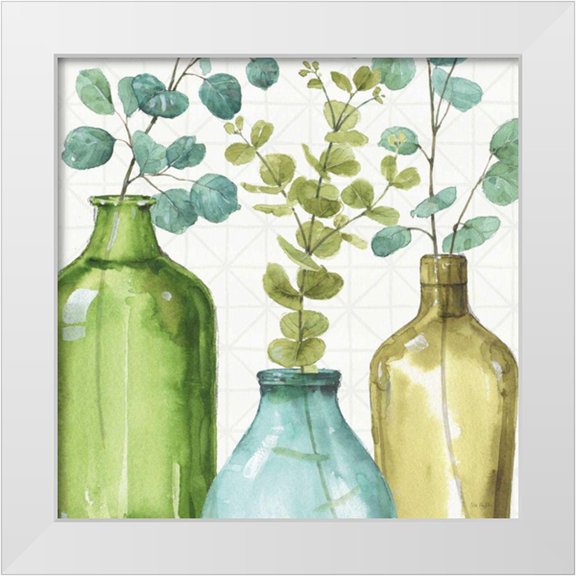 Audit, Lisa 12x12 White Modern Wood Framed Museum Art Print Titled - Mixed Greens LVI