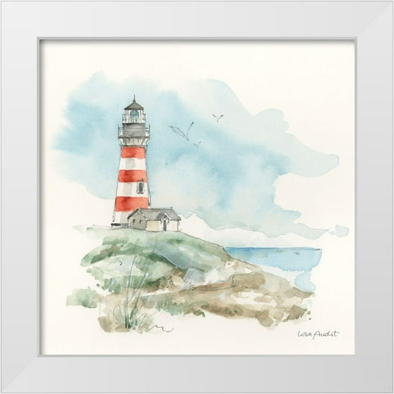 Audit, Lisa 12x12 White Modern Wood Framed Museum Art Print Titled - Seaside Journey III