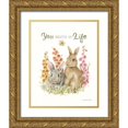 thumbnail image 1 of Audit, Lisa 12x14 Gold Ornate Wood Framed with Double Matting Museum Art Print Titled - Hop on Spring IX, 1 of 4