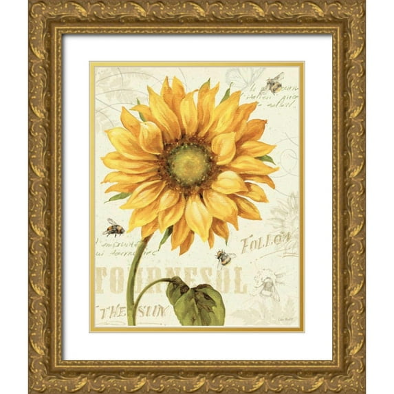 Audit, Lisa 12x14 Gold Ornate Wood Framed with Double Matting Museum Art Print Titled - Under the Sun I