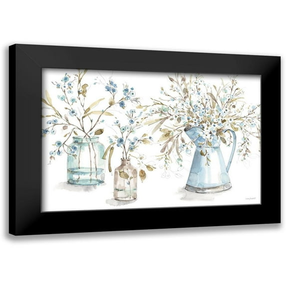 Audit, Lisa 14x11 Black Modern Framed Museum Art Print Titled - Blue Escape 01