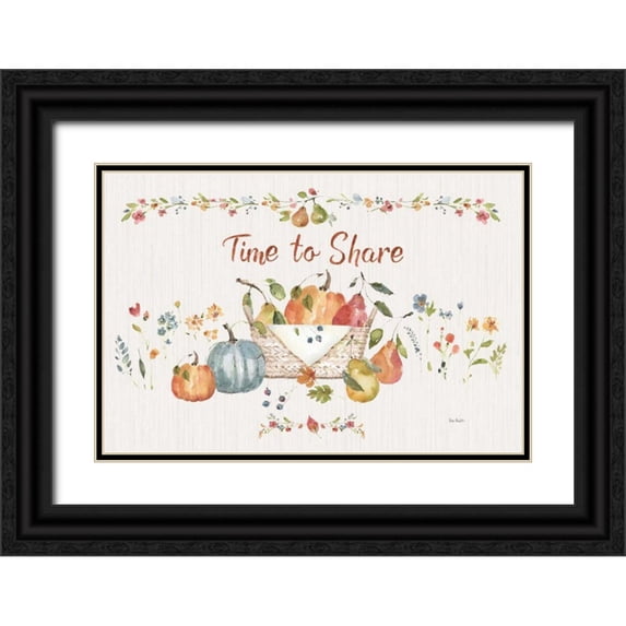 Audit, Lisa 14x11 Black Ornate Wood Framed with Double Matting Museum Art Print Titled - Time to Share I
