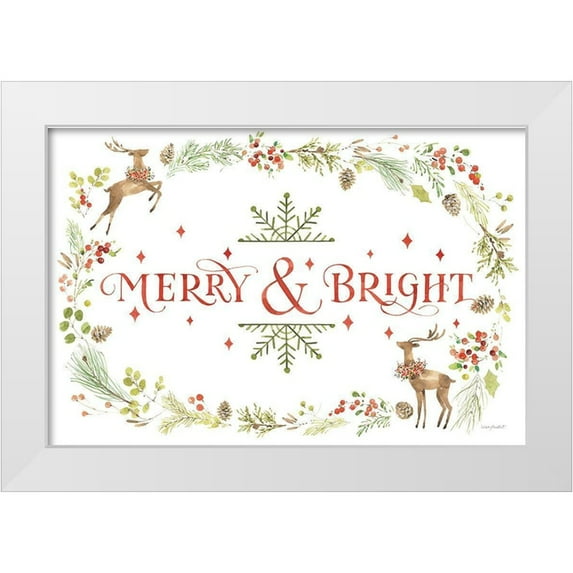 Audit, Lisa 14x11 White Modern Wood Framed Museum Art Print Titled - Merry And Bright 01