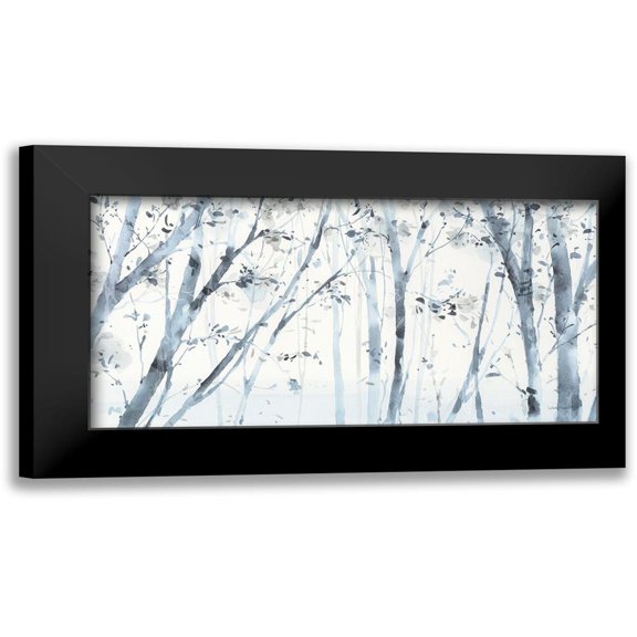 Audit, Lisa 14x9 Black Modern Framed Museum Art Print Titled - Dancing Leaves VII