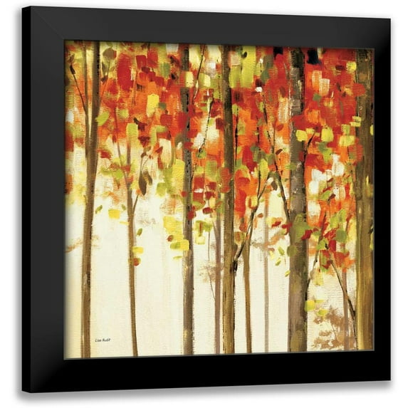 Audit, Lisa 15x15 Black Modern Framed Museum Art Print Titled - Autumn Forest Study II