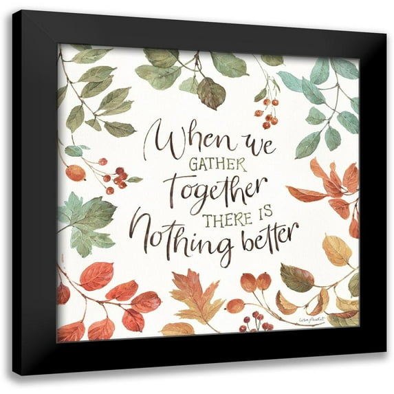 Audit, Lisa 15x15 Black Modern Framed Museum Art Print Titled - Autumn in Nature 08 on White