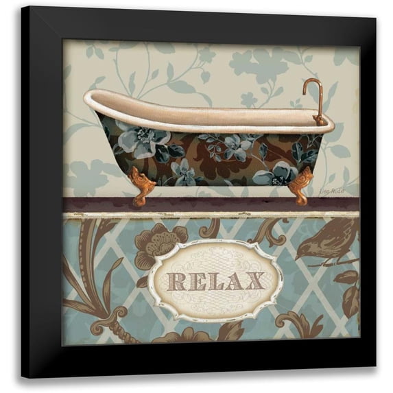 Audit, Lisa 15x15 Black Modern Framed Museum Art Print Titled - Bathroom Bliss I