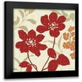 thumbnail image 1 of Audit, Lisa 15x15 Black Modern Framed Museum Art Print Titled - Floral Shadows I, 1 of 5