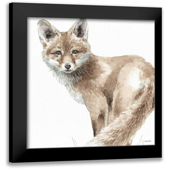 Audit, Lisa 15x15 Black Modern Framed Museum Art Print Titled - Forest Friends V