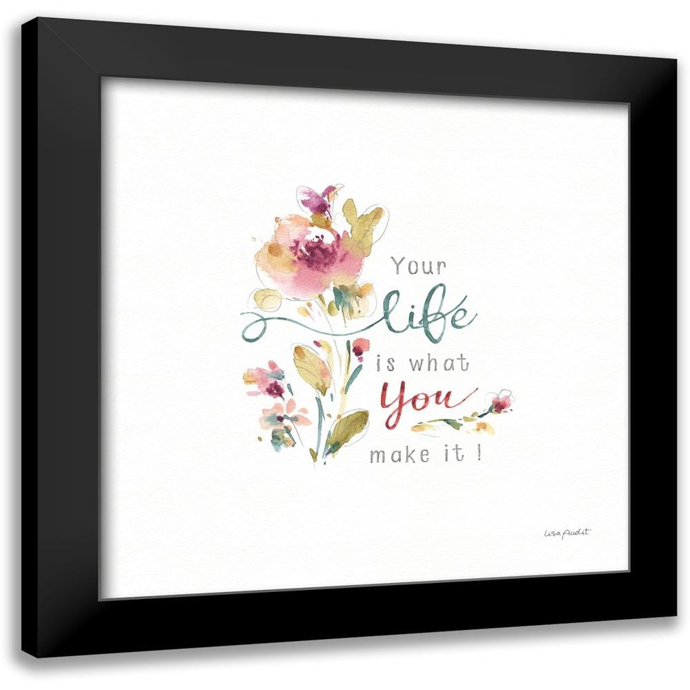Audit Lisa 15x15 Black Modern Framed Museum Art Print Titled Life Is audit-lisa-15x15-black-modern-framed-museum-art-print-titled-life-is