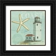 thumbnail image 1 of Audit, Lisa 15x15 Black Ornate Wood Framed with Double Matting Museum Art Print Titled - Beach House II, 1 of 4