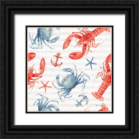 Audit, Lisa 15x15 Black Ornate Wood Framed with Double Matting Museum Art Print Titled - Nautical Life Step 05A