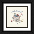 thumbnail image 1 of Audit, Lisa 15x15 Black Ornate Wood Framed with Double Matting Museum Art Print Titled - Summer Garden XIV, 1 of 4