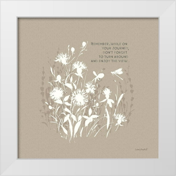 Audit, Lisa 15x15 White Modern Wood Framed Museum Art Print Titled - Au Naturel VII on Beige