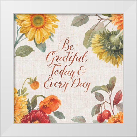 Audit, Lisa 15x15 White Modern Wood Framed Museum Art Print Titled - Autumn in Bloom V