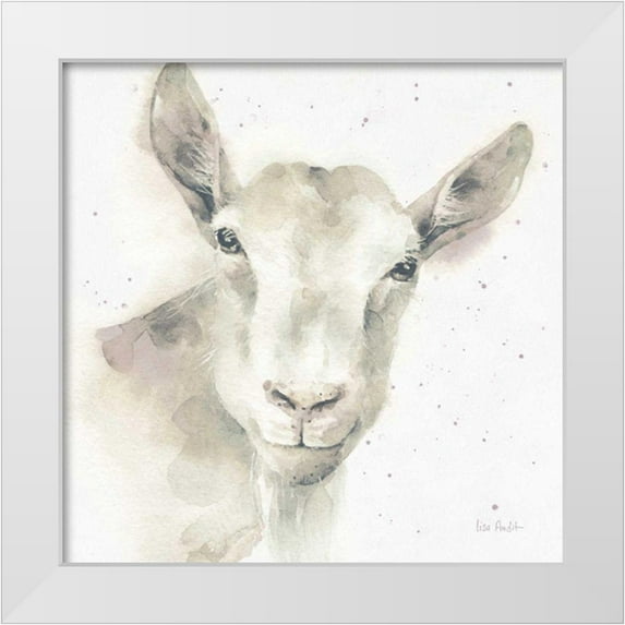 Audit, Lisa 15x15 White Modern Wood Framed Museum Art Print Titled - Farm Friends I Neutral