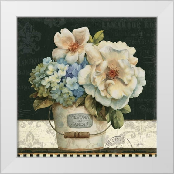 Audit, Lisa 15x15 White Modern Wood Framed Museum Art Print Titled - French Vases I