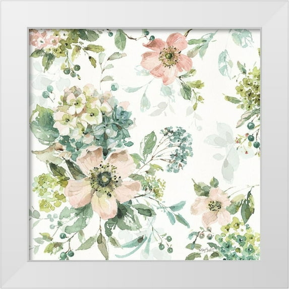 Audit, Lisa 15x15 White Modern Wood Framed Museum Art Print Titled - Mint Crush 14 on White