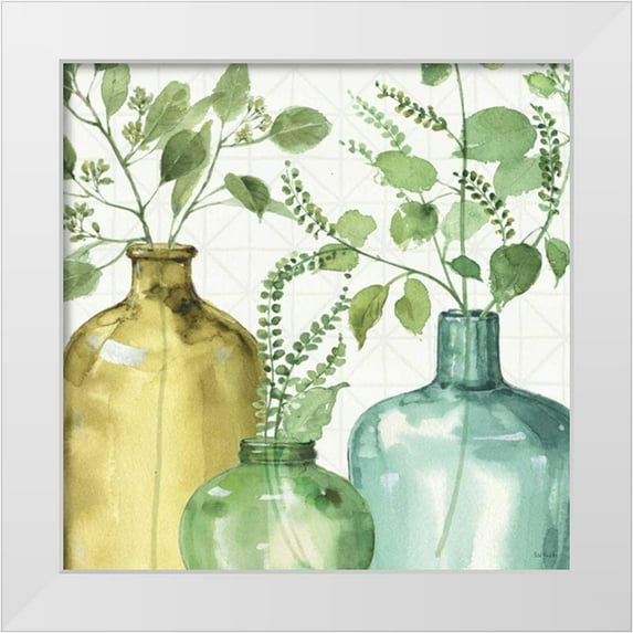 Audit, Lisa 15x15 White Modern Wood Framed Museum Art Print Titled - Mixed Greens LV