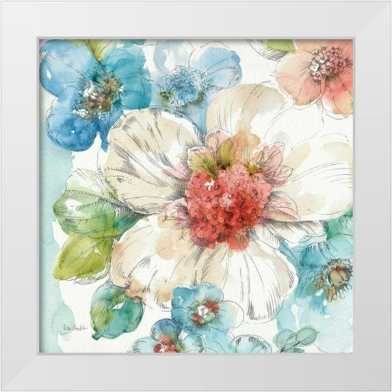Audit, Lisa 15x15 White Modern Wood Framed Museum Art Print Titled - Summer Bloom III