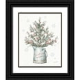 thumbnail image 1 of Audit, Lisa 15x18 Black Ornate Wood Framed with Double Matting Museum Art Print Titled - A Christmas Weekend II Greenery, 1 of 4
