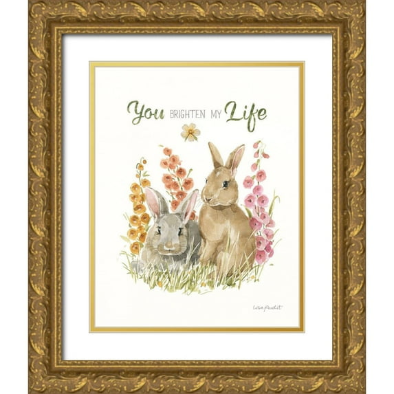 Audit, Lisa 15x18 Gold Ornate Wood Framed with Double Matting Museum Art Print Titled - Hop on Spring IX